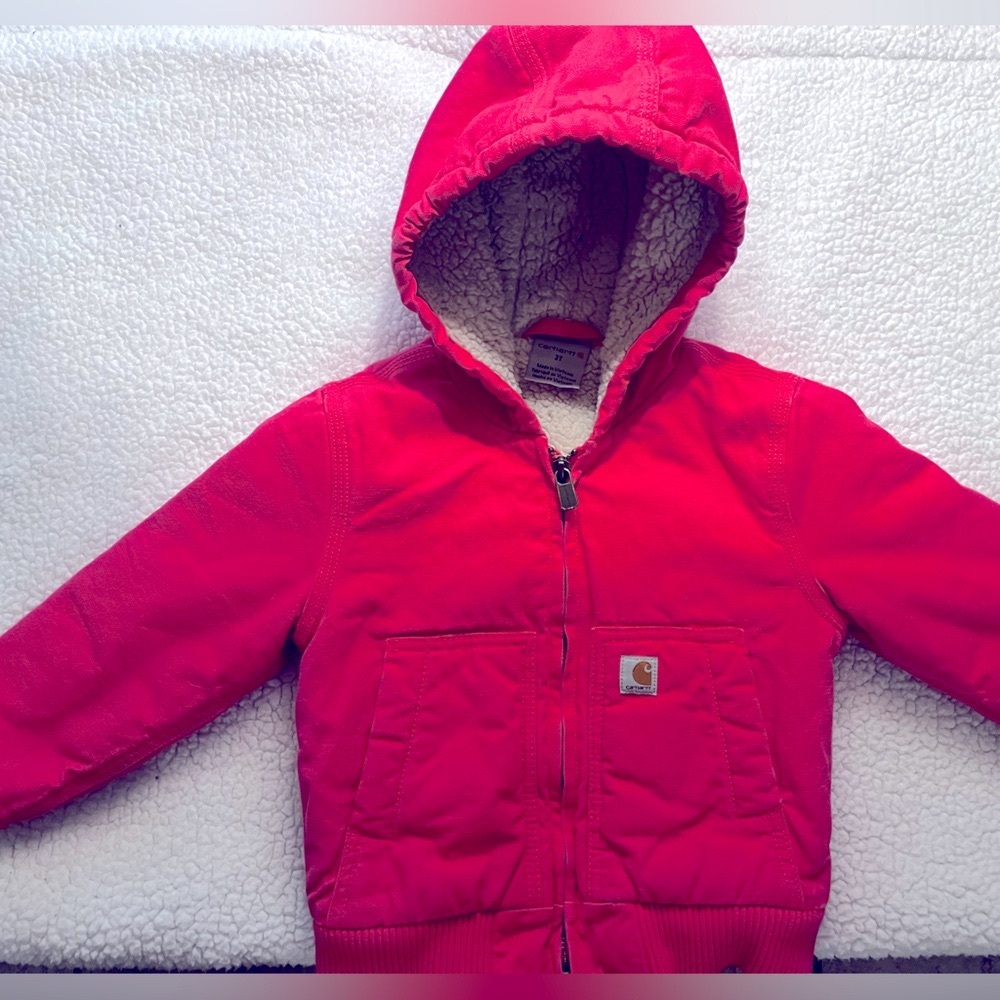 Kids Carhartt pink jacket. 2T